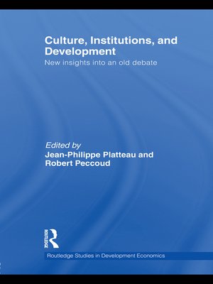 cover image of Culture, Institutions, and Development